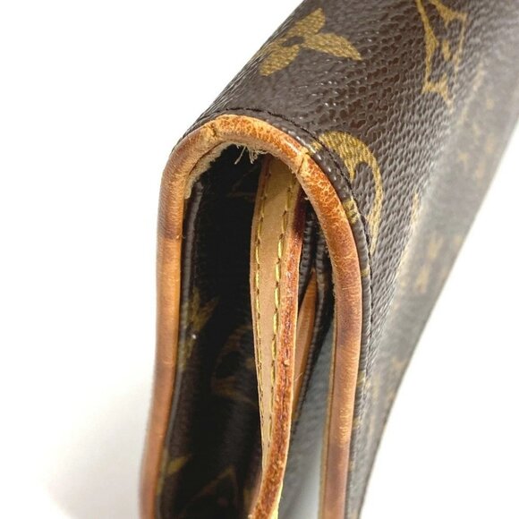 LOUIS VUITTON M51852 Monogram Pochette Twin GM 2WAY Bag Shoulder Bag Bro - Picture 16 of 16